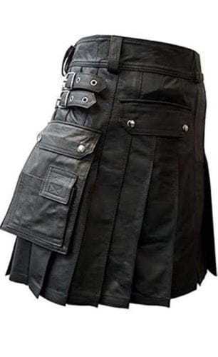 black leather material