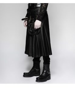 Leather Black Kilt