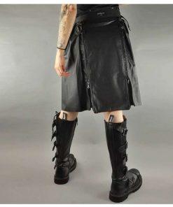 Rock Star Leather Kilt