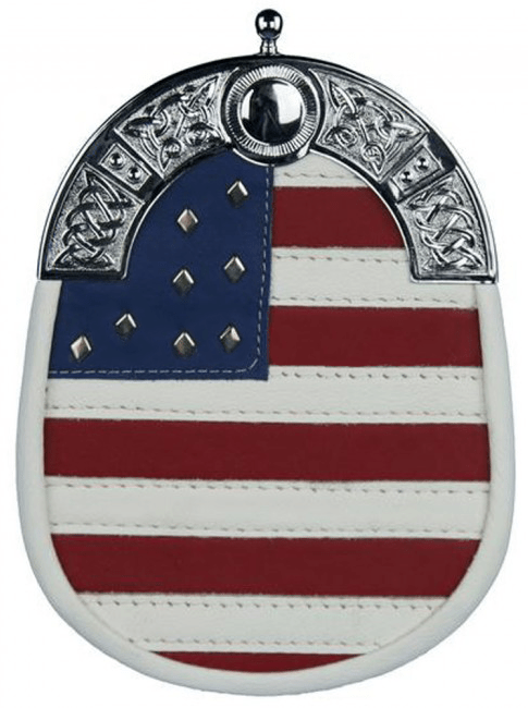 American Flag Leather Sporran