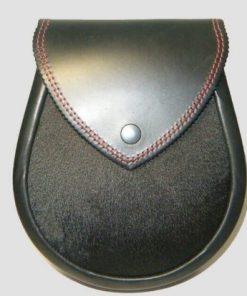 Fashion Black Leather Sporran