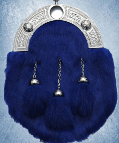 Blue Rabbit Fur Dress Sporran
