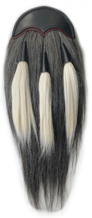 Grey Black Horse Hair Sporran