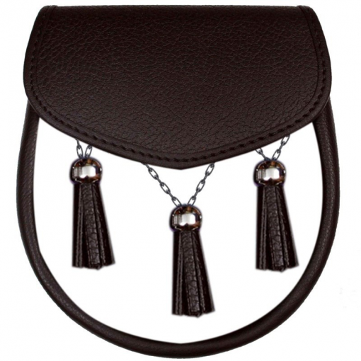 Traditional Black Leather Sporran