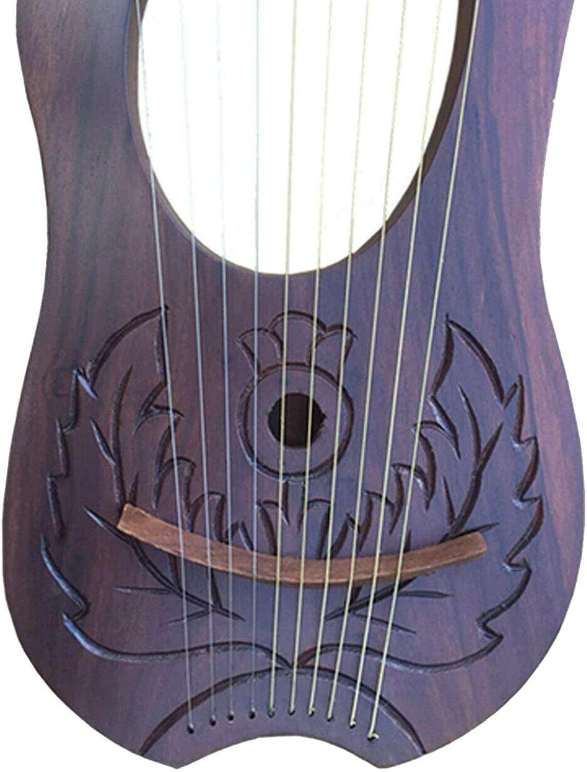 10 Metal Strings Thistle Design Lyra Harp