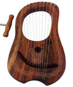 Rosewood 10 Strings Lyre Harp