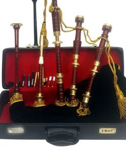 Scottish Great Highland Bagpipe With Wooden Case
