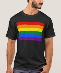 Black Rainbow Pride T Shirt