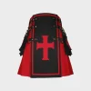Kilt Red Black Front Red Crusader Cross