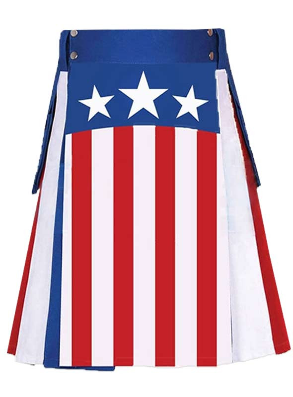 New USA Flag Utility Kilt