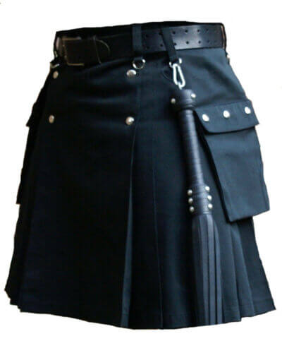 Navy Blue Scottish Fashion Utility Kilt