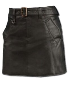 Hipster Leather Mini Skirt