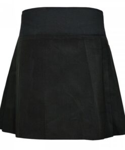 Ladies Knee Length Black Kilt Skirt